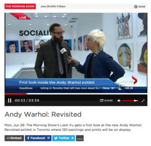 Warhol Global News The Morning Show